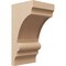Ekena Millwork 9"W x 9"D x 18"H Wide Diane Rough Cedar Woodgrain TimberThane Corbel, Primed Tan CORUR09X09X18DIARCPR - alternate 1